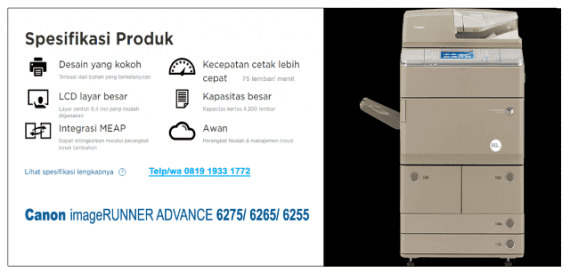 Canon imageRUNNER ADVANCE 6275