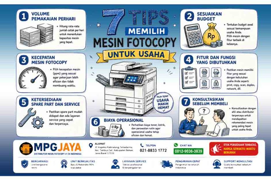 Tips Memilih Mesin Fotocopy untuk Usaha
