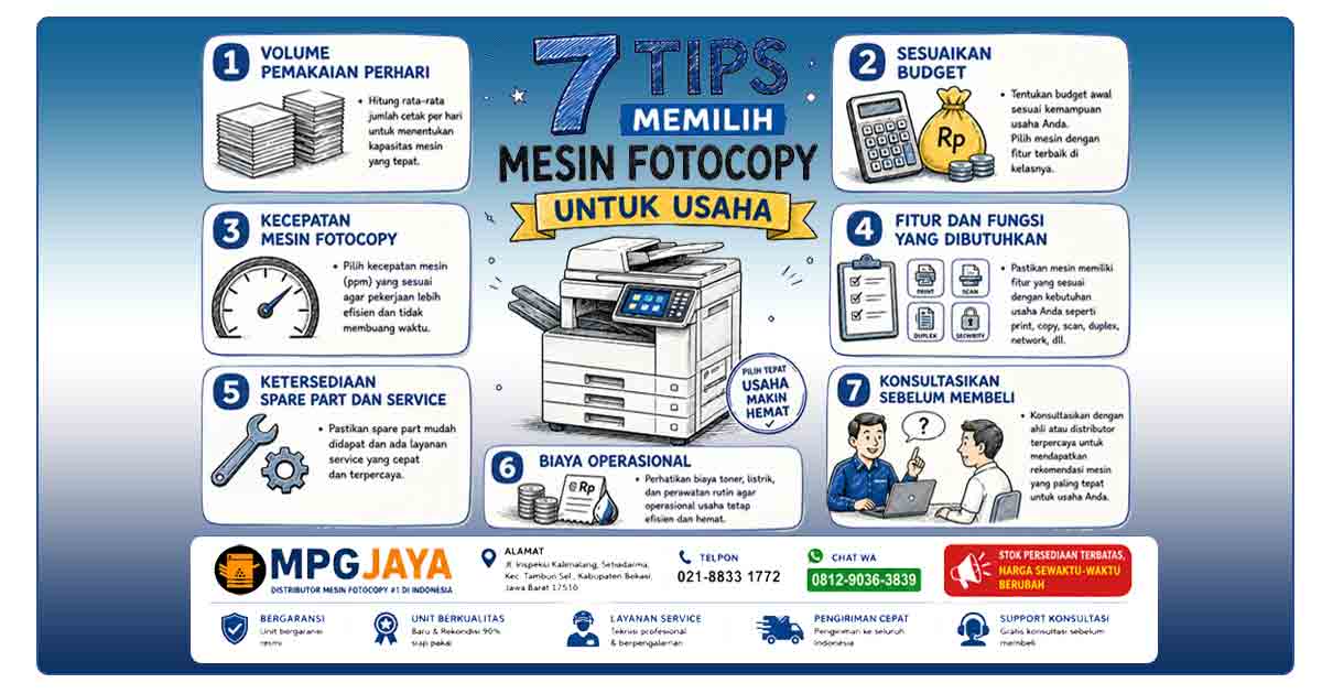 Tips Memilih Mesin Fotocopy untuk Usaha